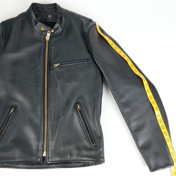 Vanson Men's Black Cafe Racer Jacket Model AR2 FIRE Sz 42 Tailored Worn Once!!! - Picture 5 of 16